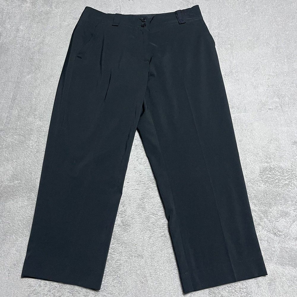 Nike Golf Fit‎ Dry Pants Womens 2 Black Cropped Activewear Outdoors
